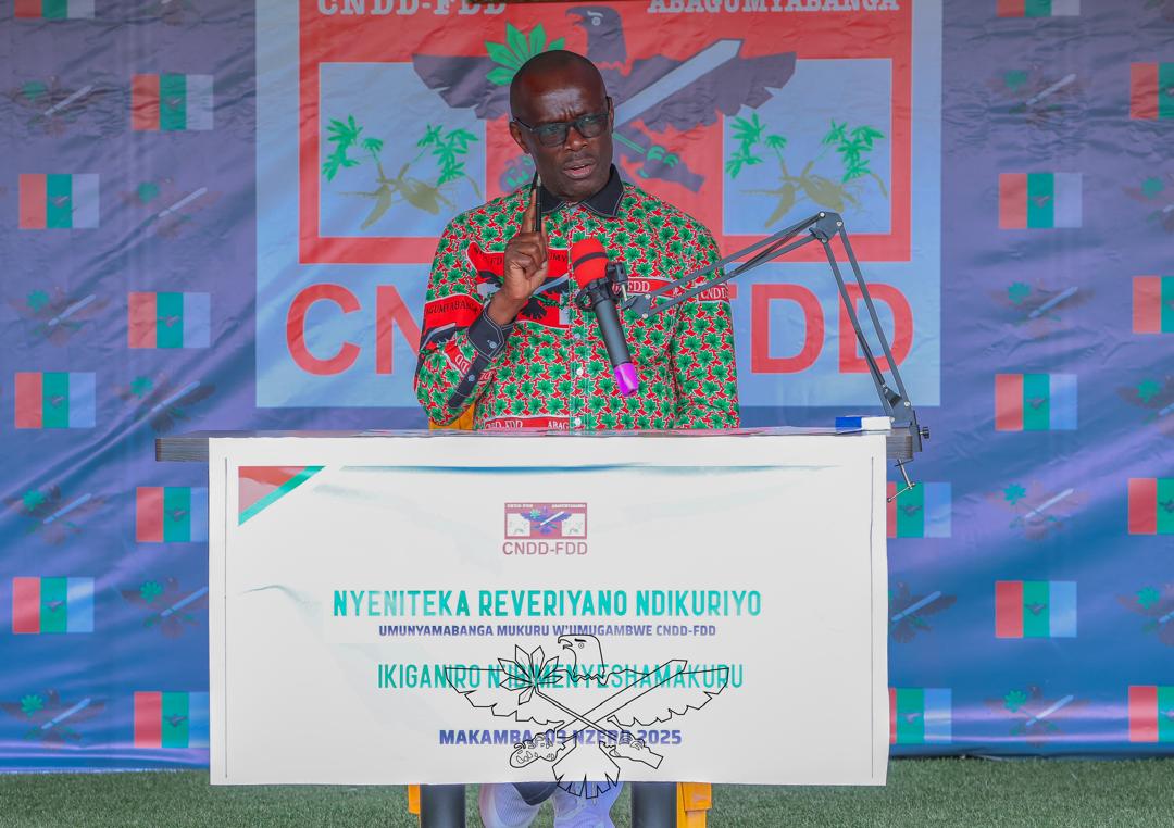 Conférence de presse animée par le Secrétaire général du parti CNDD-FDD