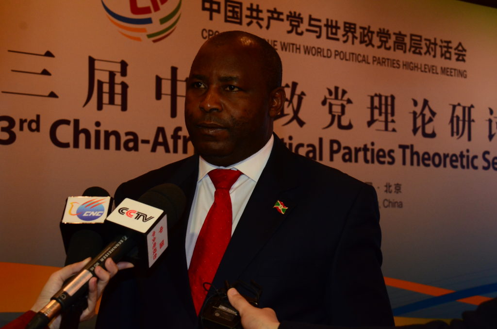 Le Parti CNDD-FDD participe au seminaire des partis politiques africains en Chine